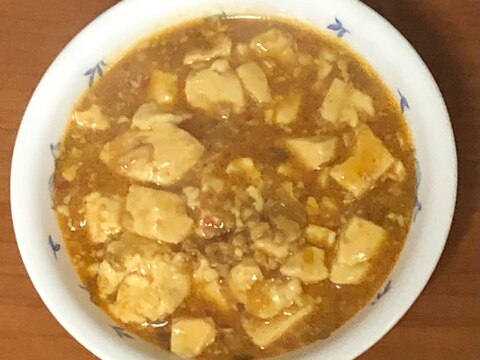 切るのは豆腐だけ！麻婆豆腐